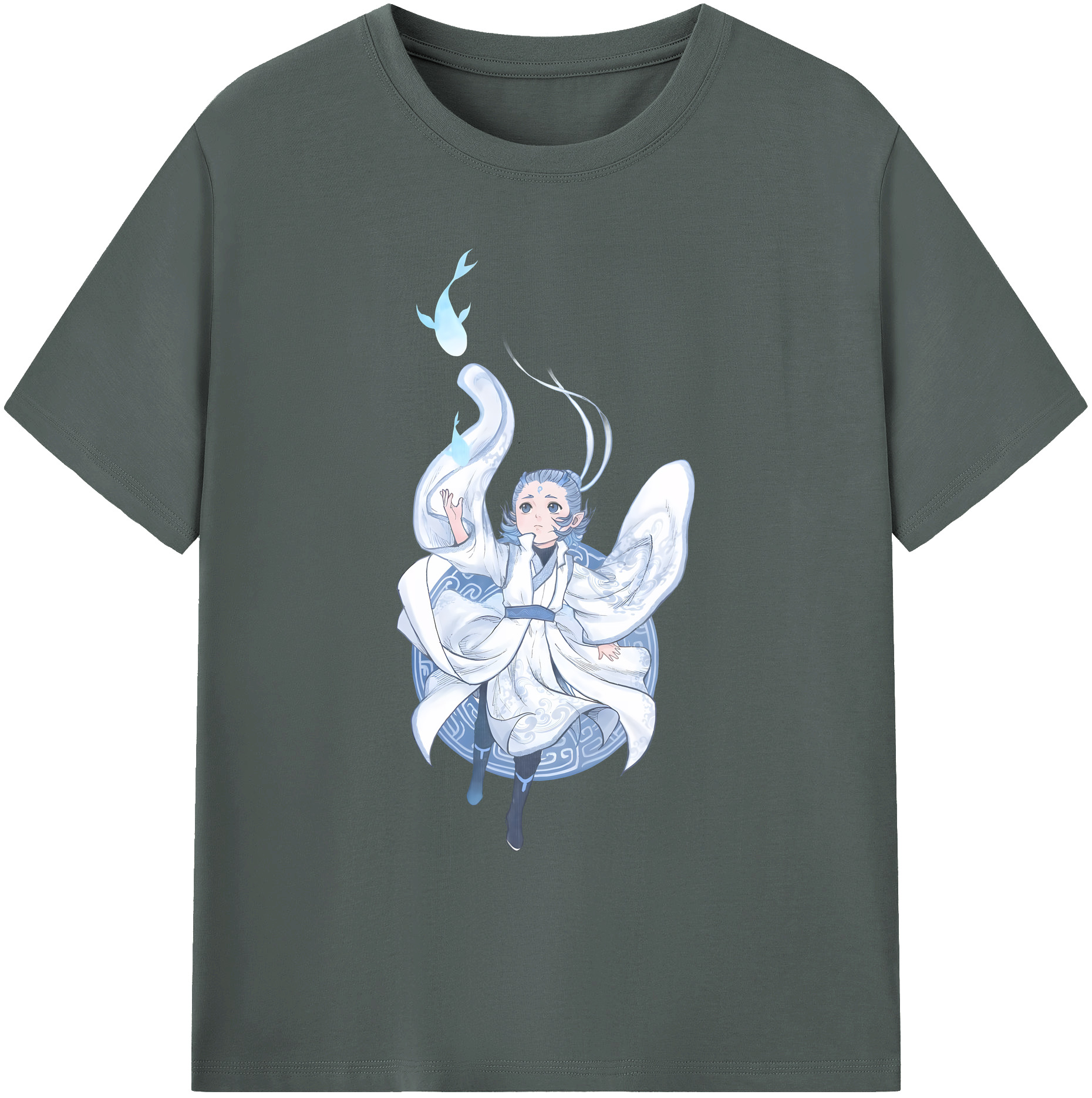 （画像用） Ne Zha 2 ナタ 魔童の大暴れ 綿100％ メンズ半袖Tシャツ｜肌触りやわらか＆通気性